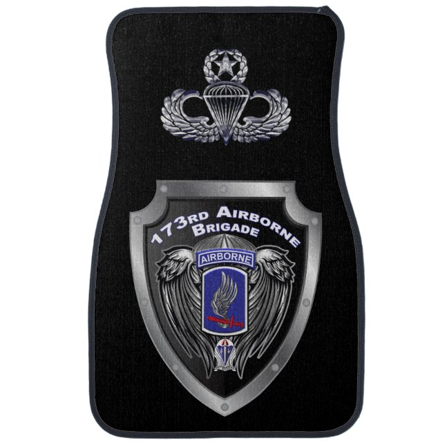 173rd Airborne Brigade Combat Team Car Floor Mat (Front)