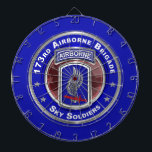 173rd Airborne Brigade Combat Team Dart Board<br><div class="desc">Recognize the service of your favorite 173rd Airborne Brigade Combat Team (ABCT) Active Duty Soldier or Veteran with this uniquely designed Custom Dart Board specifically designed for your Favorite Airborne Soldier! This unique design would be a wonderful gift for that Special Paratrooper! The 173rd Airborne Brigade Combat Team is the...</div>