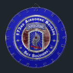 173rd Airborne Brigade Combat Team Dart Board<br><div class="desc">Recognize the service of your favorite 173rd Airborne Brigade Combat Team (ABCT) Active Duty Soldier or Veteran with this uniquely designed Custom Dart Board specifically designed for your Favorite Airborne Soldier! This unique design would be a wonderful gift for that Special Paratrooper! The 173rd Airborne Brigade Combat Team is the...</div>