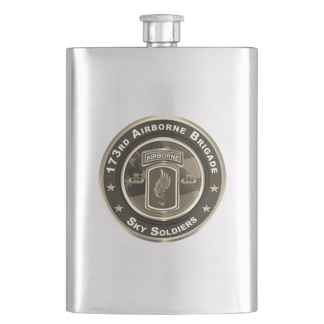 173rd Airborne Brigade Combat Team Flask (Front)