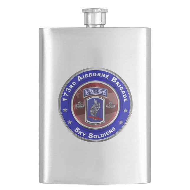 173rd Airborne Brigade Combat Team Flask (Front)