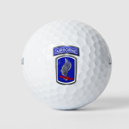173rd Airborne Brigade Combat Team Golf Balls