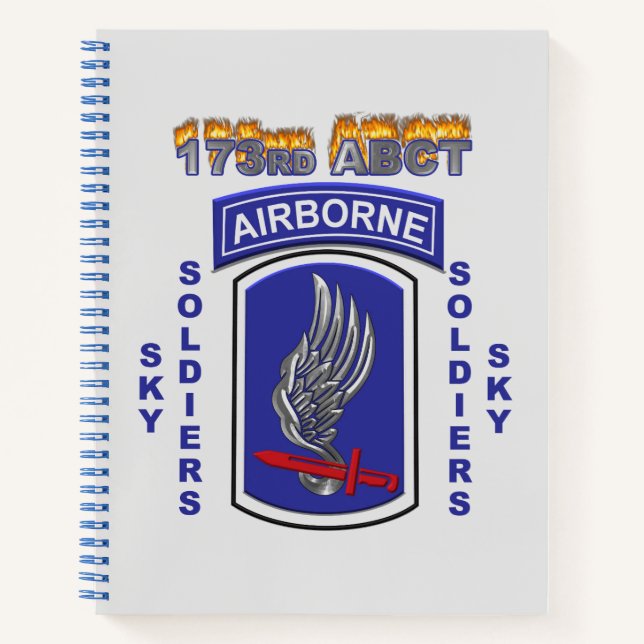173rd Airborne Brigade Combat Team Notebook (Front)