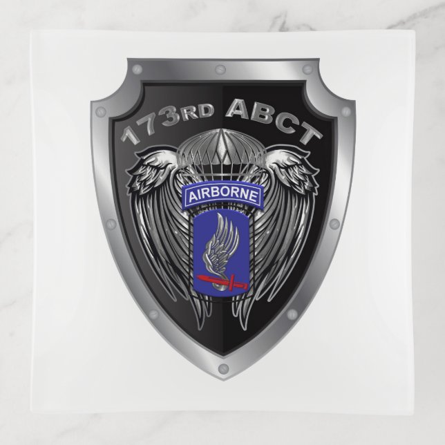 173rd Airborne Brigade Combat Team Trinket Tray (Front)