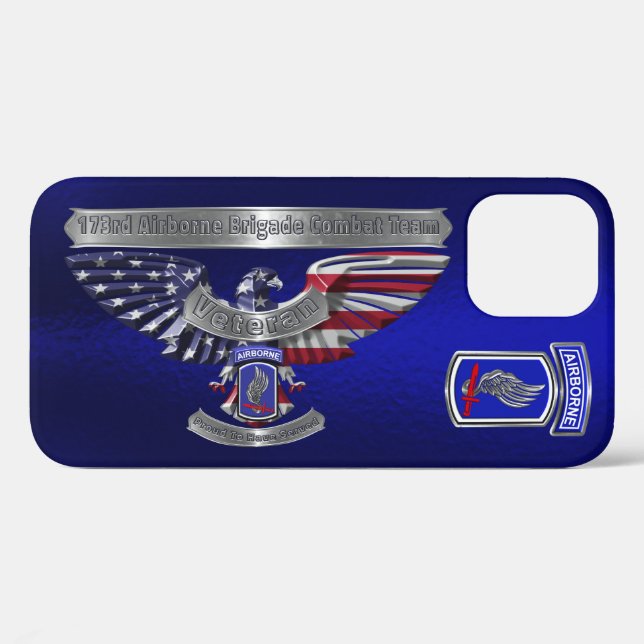 173rd Airborne Brigade Combat Team Veteran Eagle Case-Mate iPhone Case (Back (Horizontal))