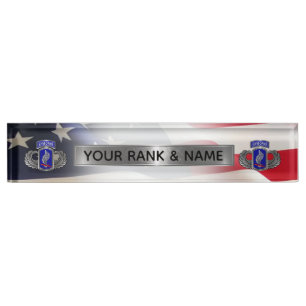 173rd Airborne Brigade  Desk Name Plate