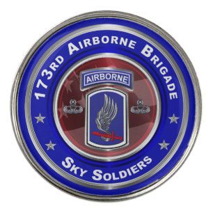 173rd Airborne Brigade Golf Ball Marker