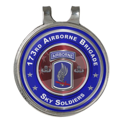 173rd Airborne Brigade  Golf Hat Clip