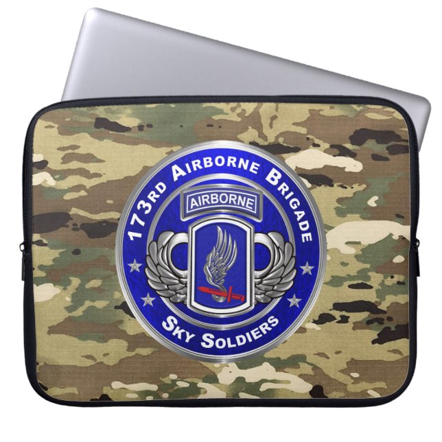 173rd Airborne Brigade  Laptop Sleeve (Front)