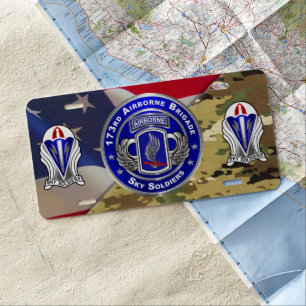 173rd Airborne Brigade License Plate