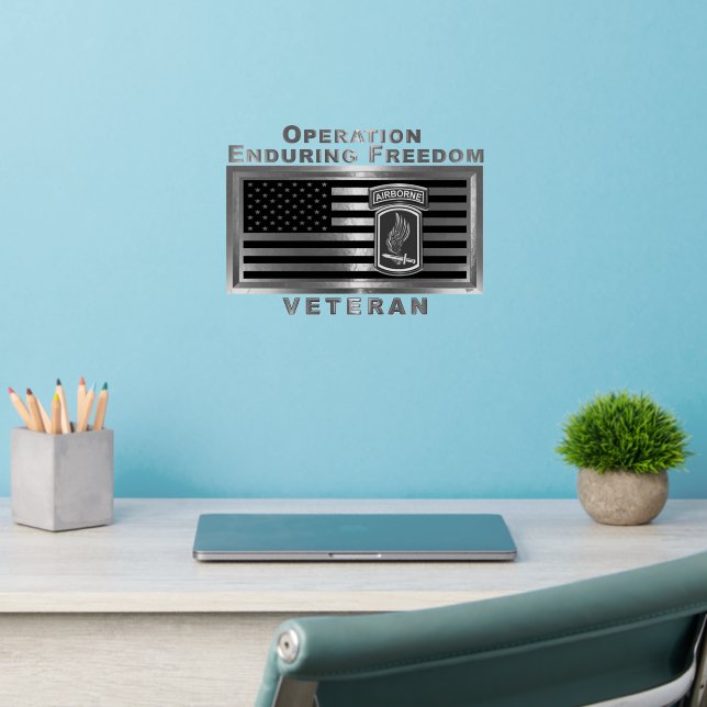 173rd Airborne Brigade OEF Veteran Wall Decal (Home Office 2)