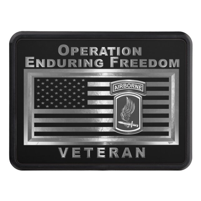 173rd Airborne Brigade Operation Enduring Freedom Hitch Cover (Front)