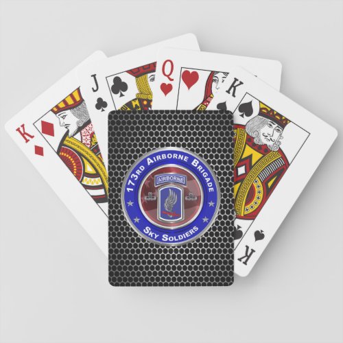 173rd Airborne Brigade Poker Cards