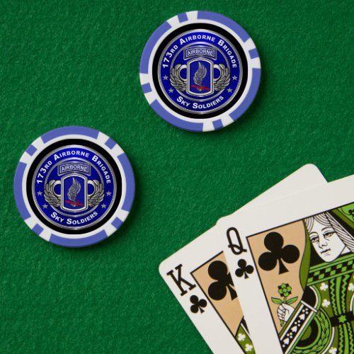 173rd Airborne Brigade Poker Chips