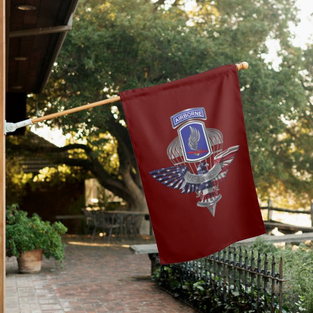 173rd Airborne Brigade Sky Soldiers House Flag (In SItu)