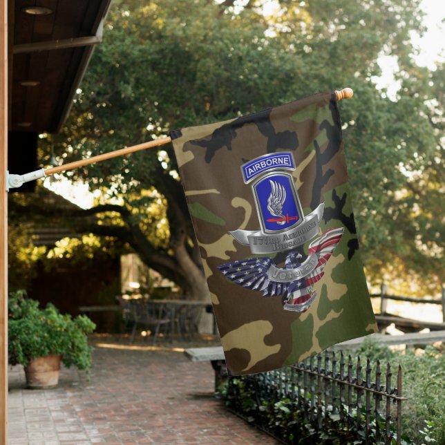 173rd Airborne Brigade Sky Soldiers House Flag (In SItu)
