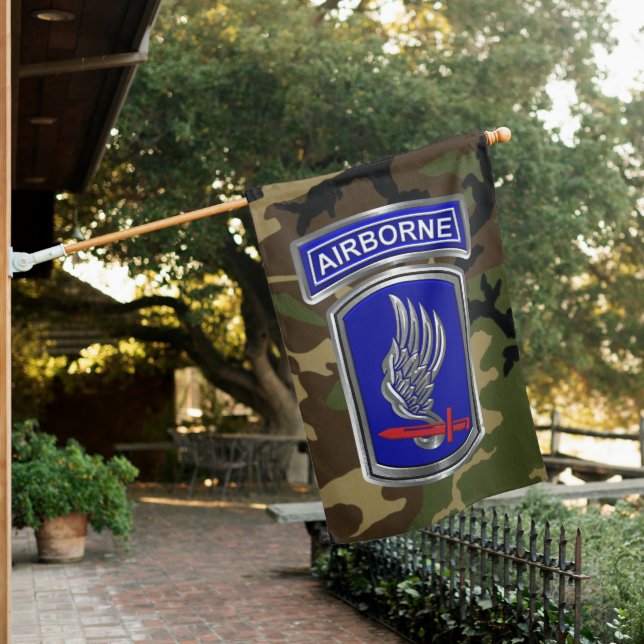 173rd Airborne Brigade Sky Soldiers House Flag (In SItu)