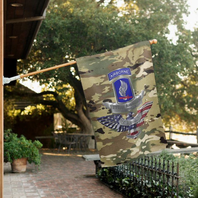 173rd Airborne Brigade Sky Soldiers House Flag (In SItu)