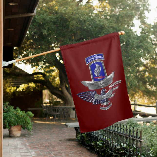 173rd Airborne Brigade Sky Soldiers House Flag (In SItu)