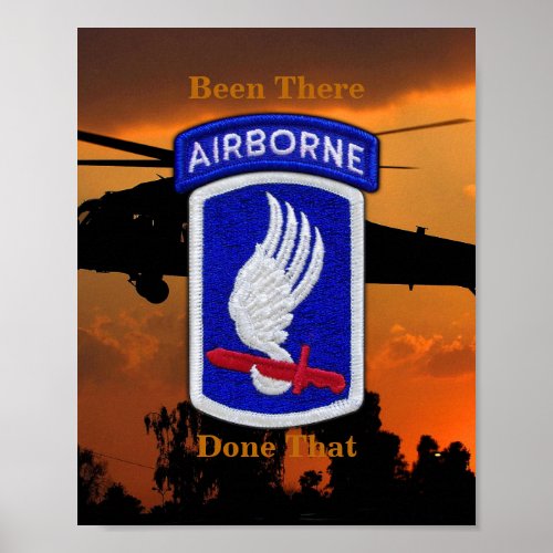 173rd Airborne Brigade Sky Soldiers Patch Print