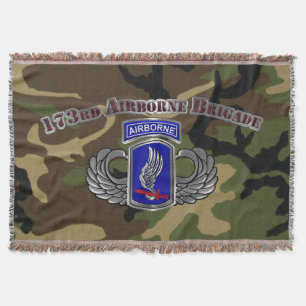 173rd Airborne Brigade Throw Blanket