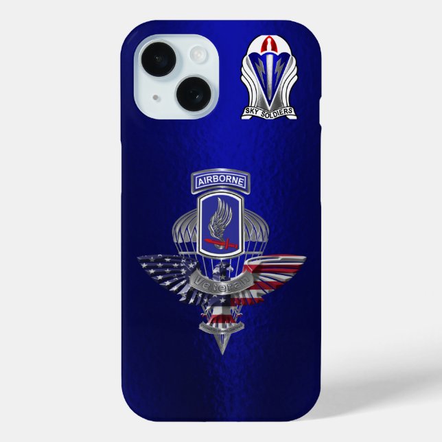 173rd Airborne Brigade Veteran Case-Mate iPhone Case (Back)