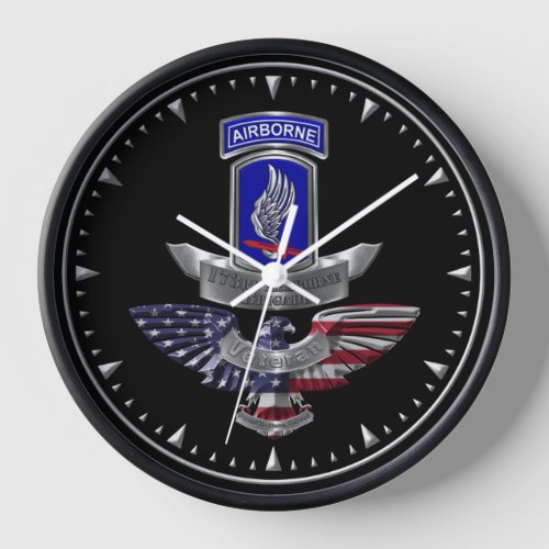 173rd Airborne Brigade Veteran Clock