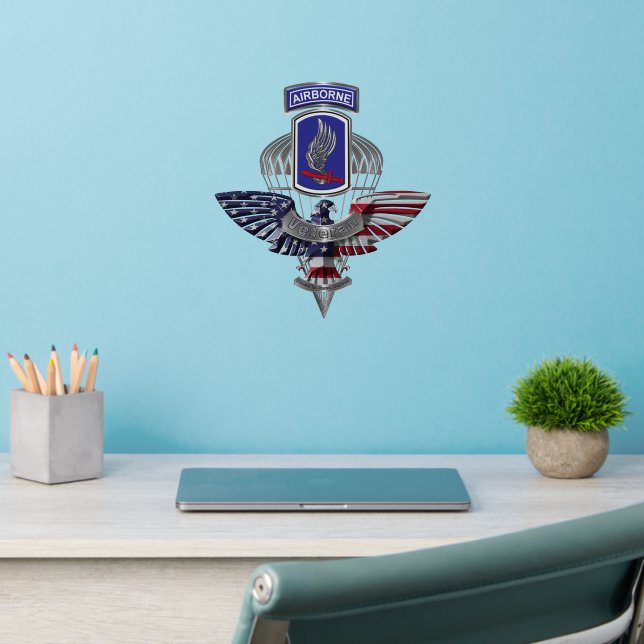 173rd Airborne Brigade Veteran Wall Decal (Home Office 2)