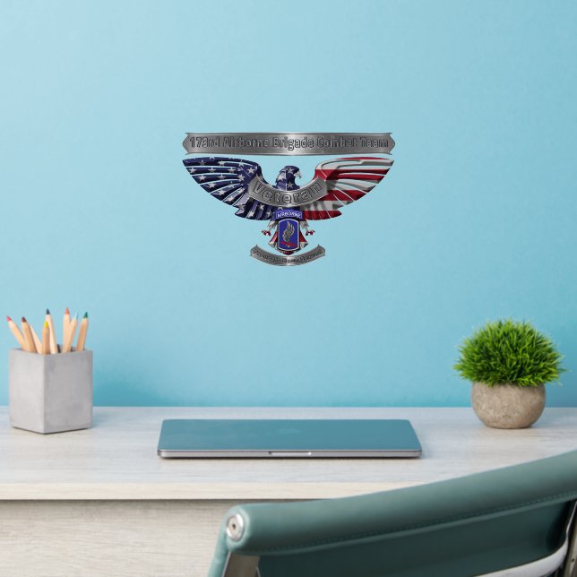 173rd Airborne Brigade  Veteran Wall Decal (Home Office 2)