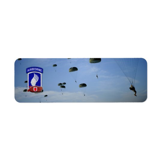 173rd airborne brigade veterans return address label
