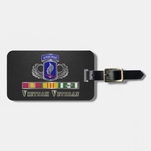 173rd Airborne Brigade  Vietnam Veteran Luggage Tag