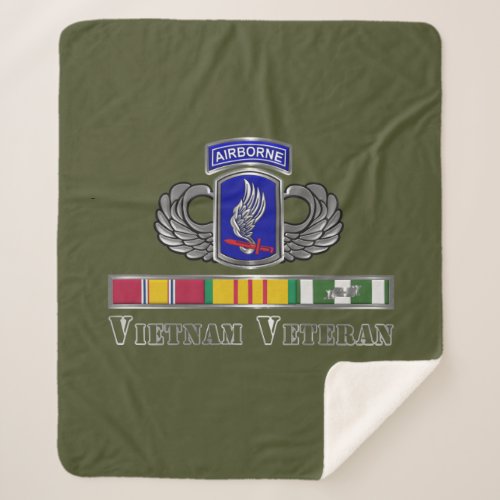 173rd Airborne Brigade  Vietnam Veteran Sherpa Blanket