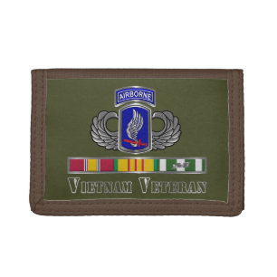 173rd Airborne Brigade Vietnam Veteran Tri-fold Wallet