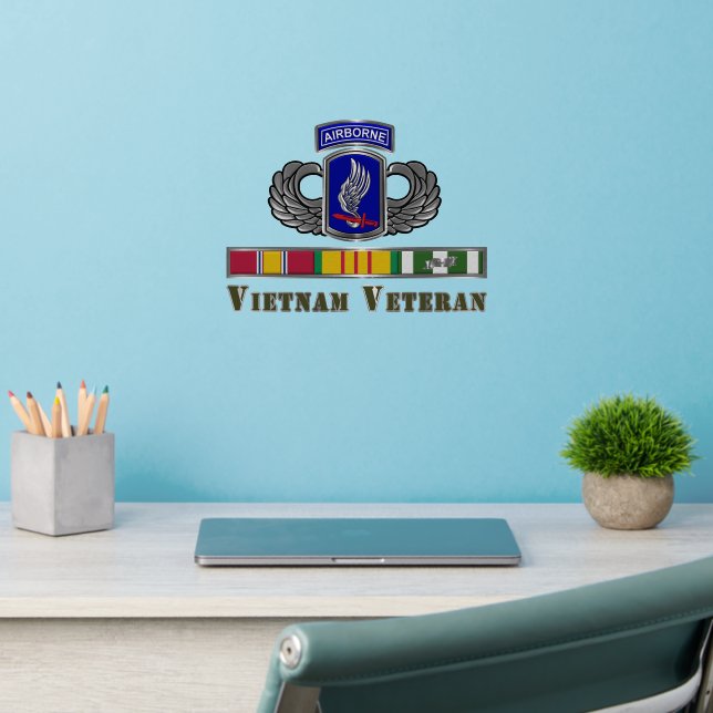 173rd Airborne Brigade Vietnam Veteran Wall Decal (Home Office 2)