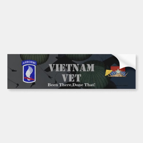 173rd airborne brigade vietnam war bumper sticker