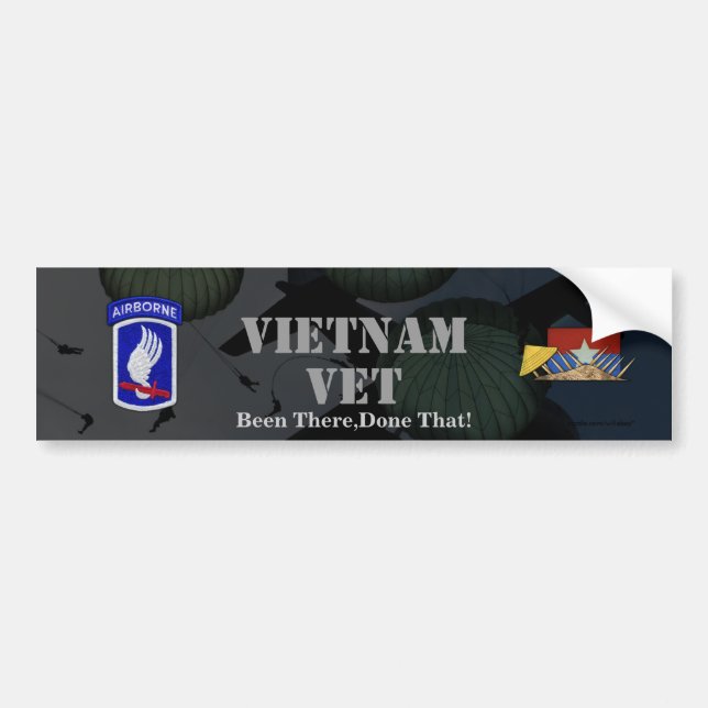 173rd airborne brigade vietnam war bumper sticker (Front)