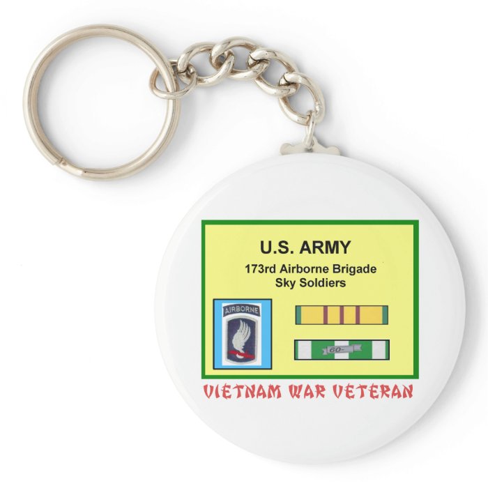 173RD AIRBORNE BRIGADE VIETNAM WAR VET KEYCHAIN