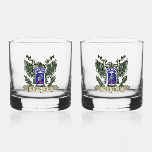 173rd Airborne Brigade  Whiskey Glass (Front)
