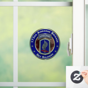 173rd Airborne Brigade Window Cling