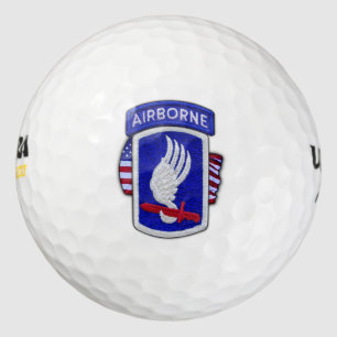 173rd airborne sky soldiers veterans vets patch golf balls