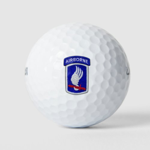 173rd airborne sky soldiers veterans vets patch golf balls