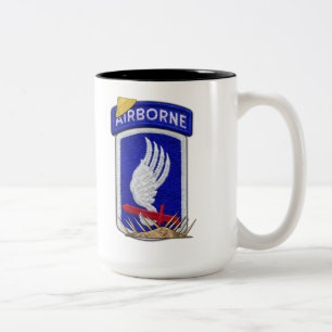 173rd airborne vietnam nam war vets patch Two-Tone coffee mug