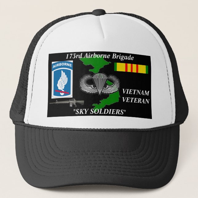 173rd AireBorne Brigade Vietnam Veteran Ball Caps (Front)