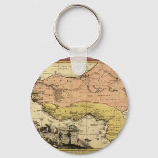 1743 West Africa Map Keychain