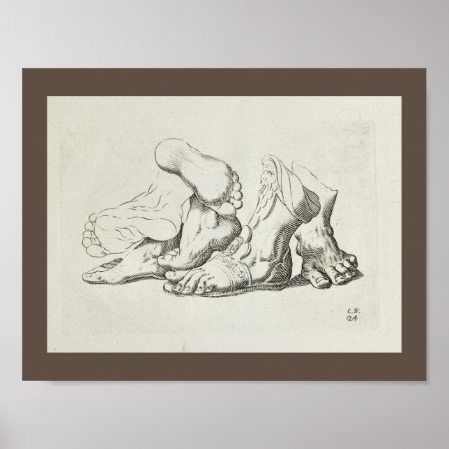 1747 Artistic Anatomy Foot Art Print (Front)