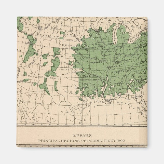 174 Apples, pears, principal regions Magnet (Front)