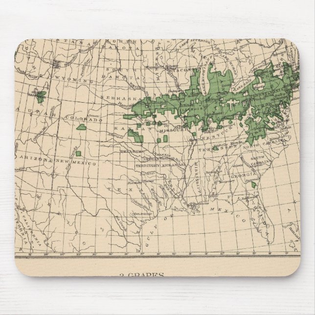 175 Cherries, grapes, principal regions Mouse Pad (Front)