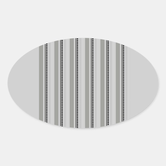 175__stripes 16 overlay GREY GRAY BLACK WHITE STRI Oval Sticker