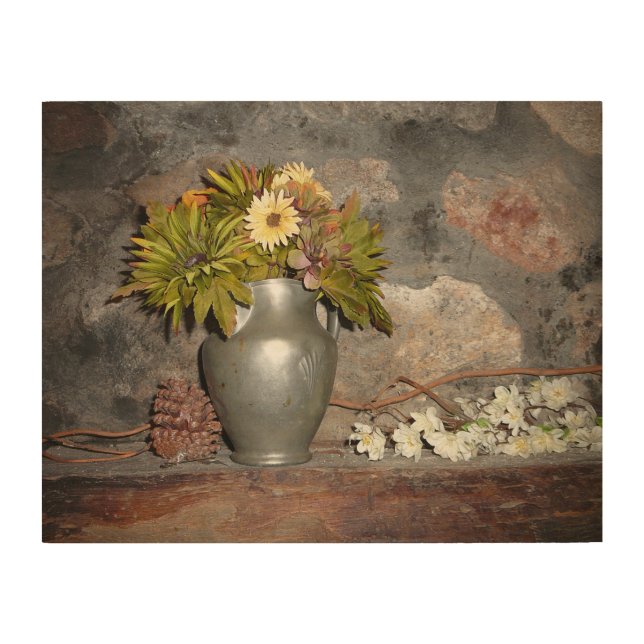 1761 Old Mill Restaurant Fireplace Mantel Wood Wall Art (Front)