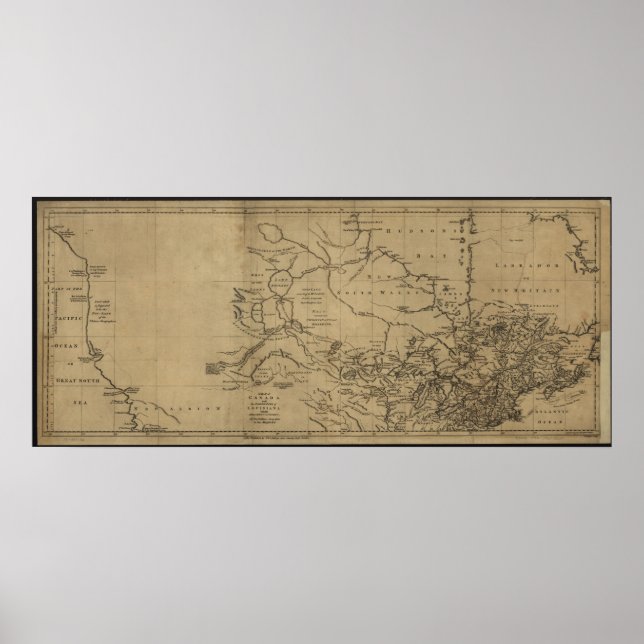 1762 Maps of Canada Poster (Front)